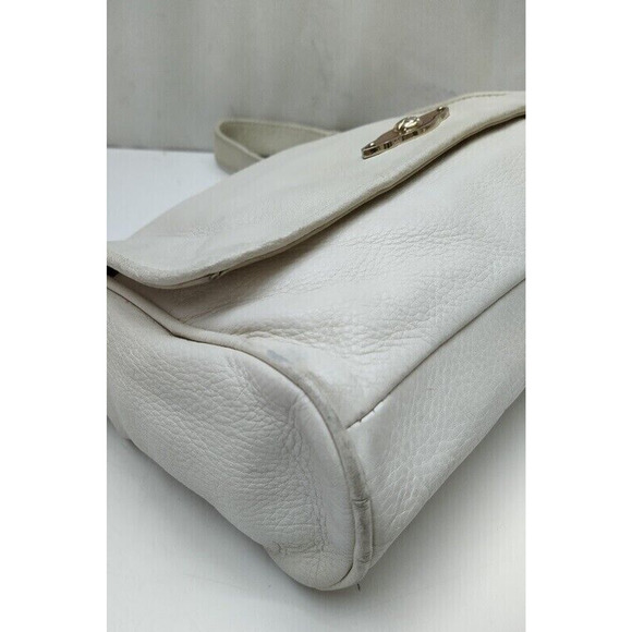 Elliot Lucca Off-White Leather Chain Strap Small Shoulder Bag - Picture 8 of 14